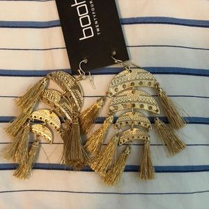 Gold tassel earrings